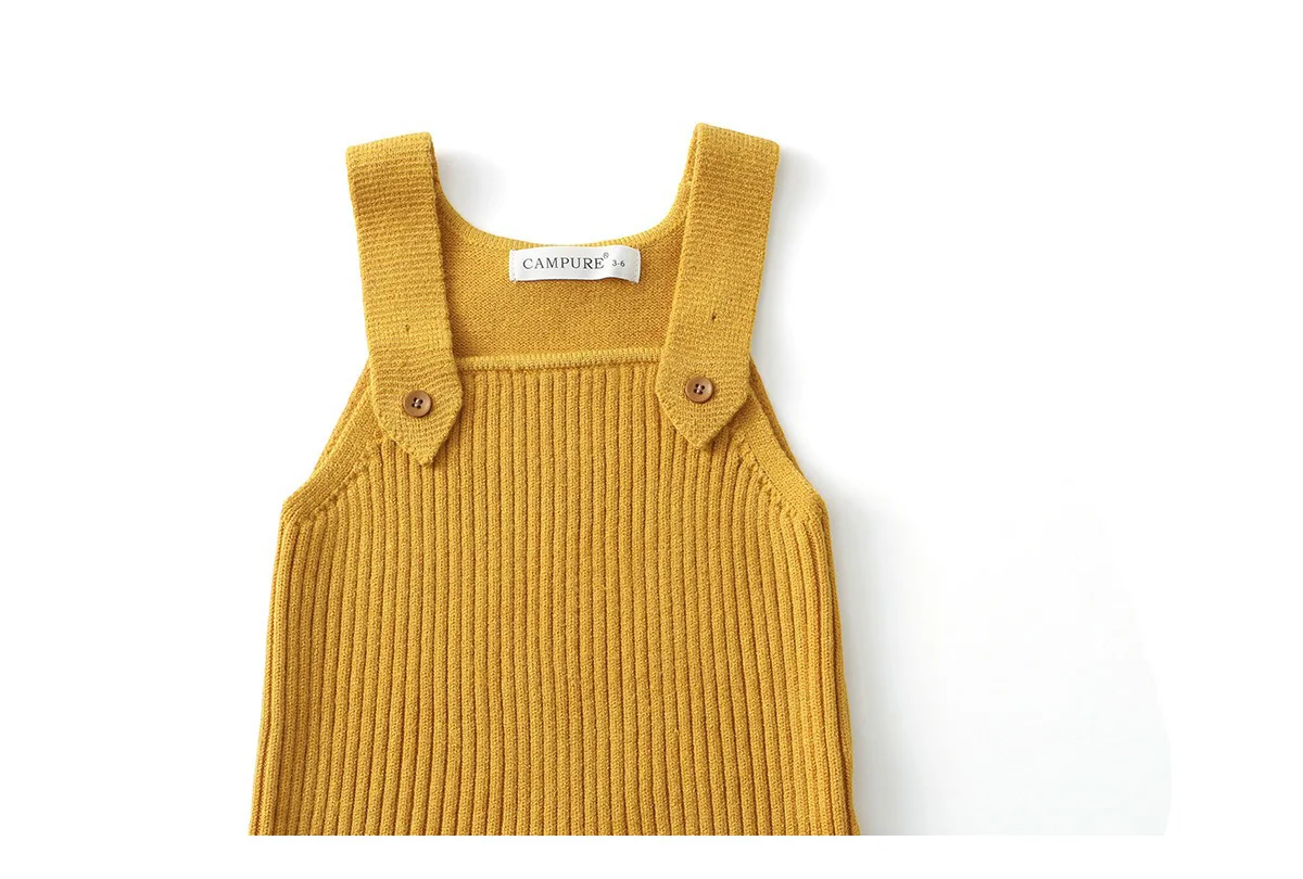 Ircomll Autumn Baby Knitted Romper Unisex Infant Overalls Suspender Long Pants Knitted Baby Clothes Outfit For Newborn Toddler