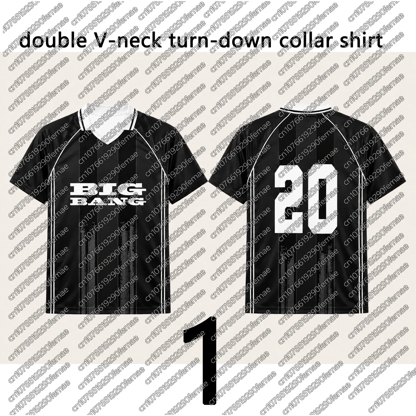 BIGBANG 2026 Concert Merch Gift T-Shirt, Kids V-Neck Jersey Style Top, Quick Dry Casual Wear For Festival Outdoor Sport