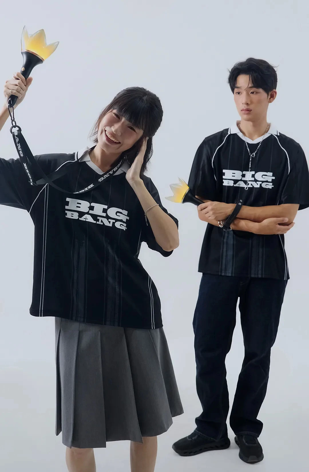 BIGBANG 2026 Concert Merch Gift T-Shirt, Kids V-Neck Jersey Style Top, Quick Dry Casual Wear For Festival Outdoor Sport