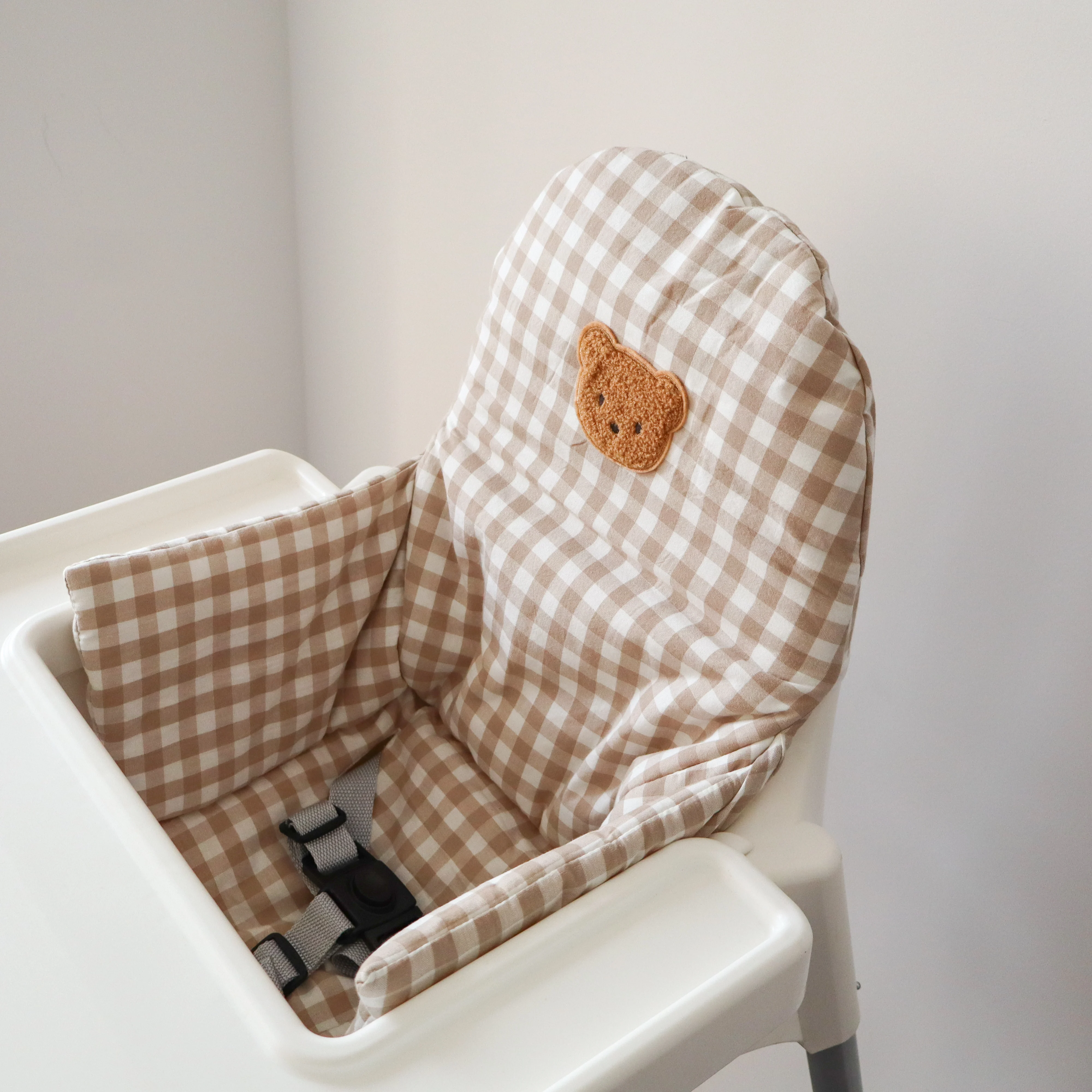 1PCS Bear Dinosaur Washable Foldable Baby Highchair Cover Antilop Chair Cushion Seat Covers Soft Cushion for Baby Feeding