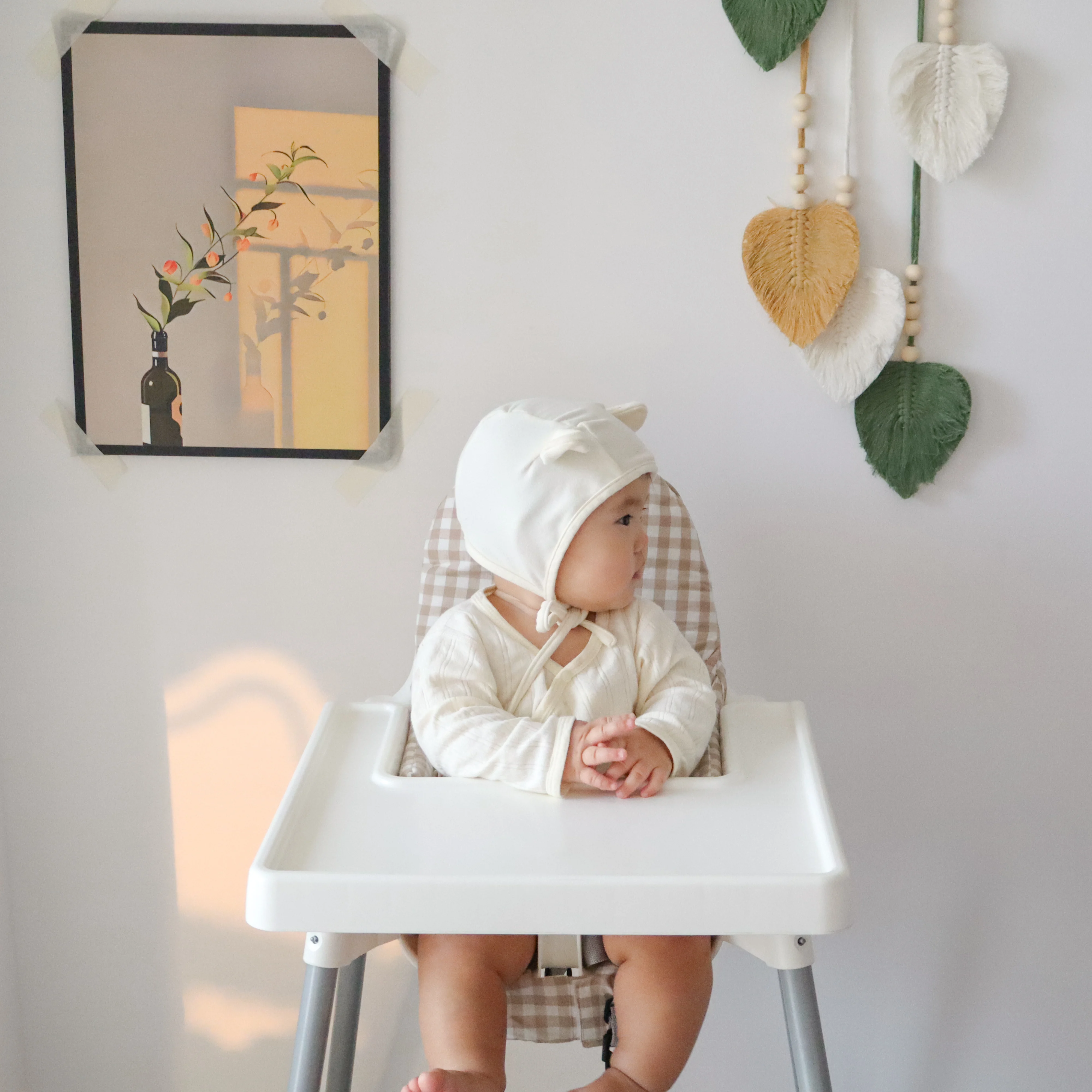 1PCS Bear Dinosaur Washable Foldable Baby Highchair Cover Antilop Chair Cushion Seat Covers Soft Cushion for Baby Feeding