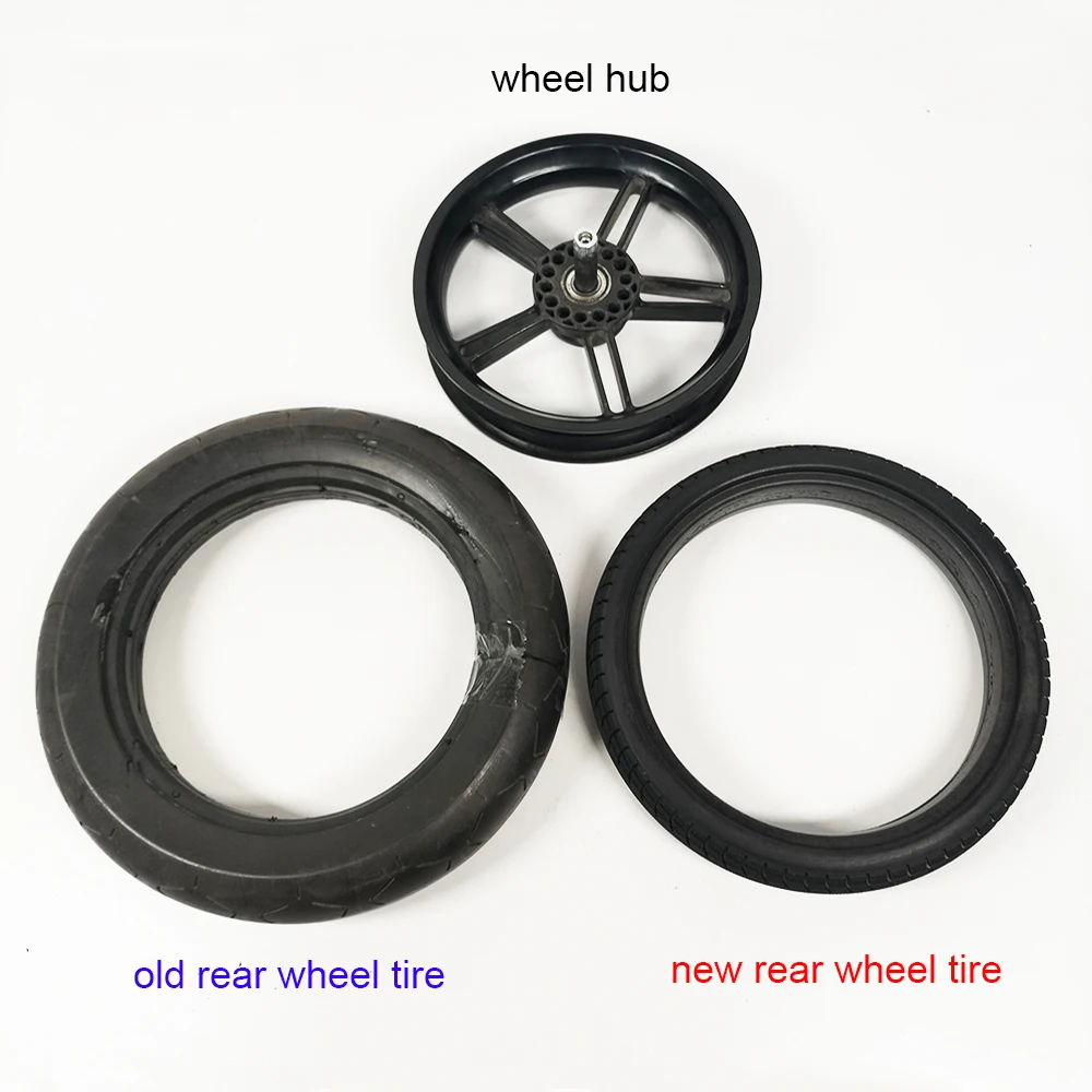 Custom Tire For Concord Neo Front Or Rear Wheel PU Tubeless Tyre Cover With Tread Baby Buggy Replace Accessories