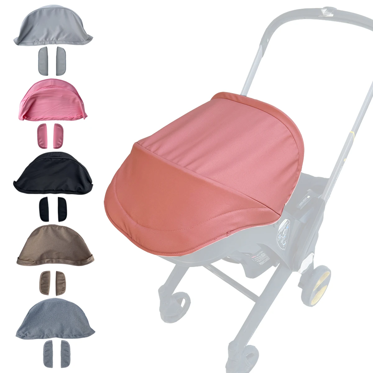 Mom Tan Stroller Replacement Canopy Compatible With Doona+ & Doona I Car Seats And Strollers - Durable Breathable Fabric