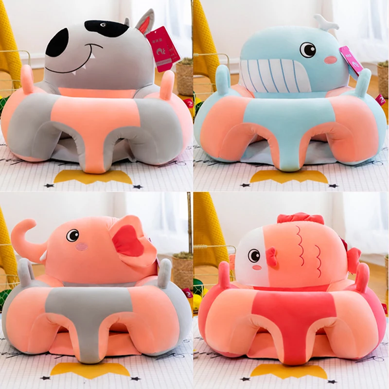 1Pcs Baby Support Seat Sit Up Soft Chair Cushion Sofa Plush Pillow Cute Toy Animal Sofa Seat Pad Gifts For Baby Yong Children