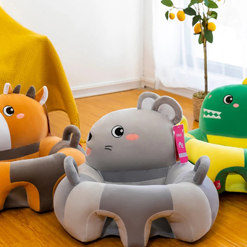 1Pcs Baby Support Seat Sit Up Soft Chair Cushion Sofa Plush Pillow Cute Toy Animal Sofa Seat Pad Gifts For Baby Yong Children