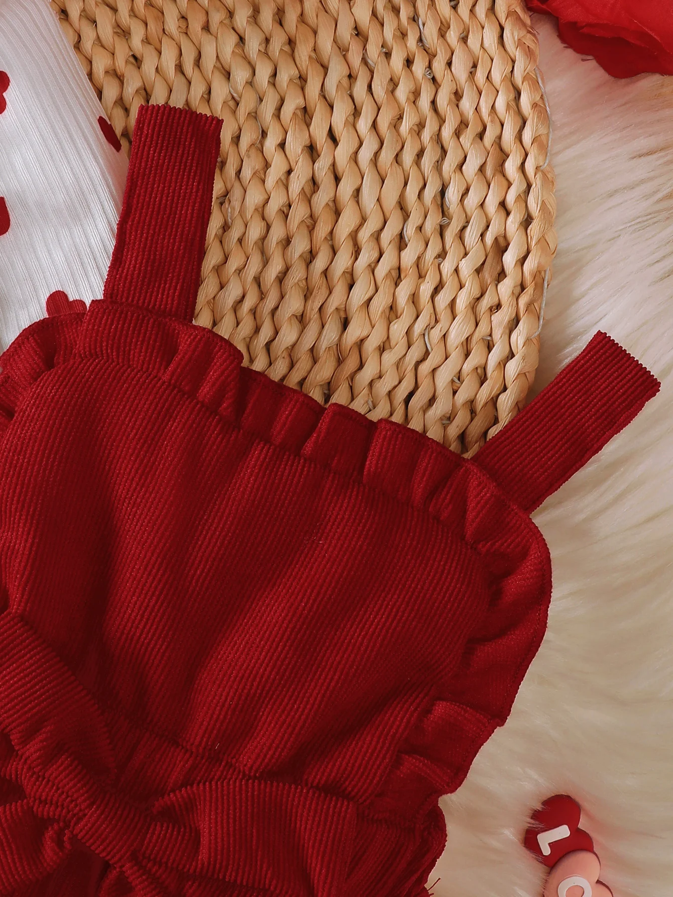 0-18 Months Baby Girl Clothing Outfit 3Pcs Bodysuit Heart Print Long Sleeve Jumpsuit Headband Newborn Baby Autumn Clothes Set