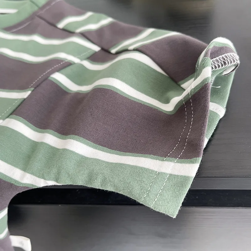 Summer Infant Boys Clothing For Children Casual Striped T-Shirt Shorts 2Pcs/Set Toddler Baby Girl Clothes Costume Kids Tracksuit
