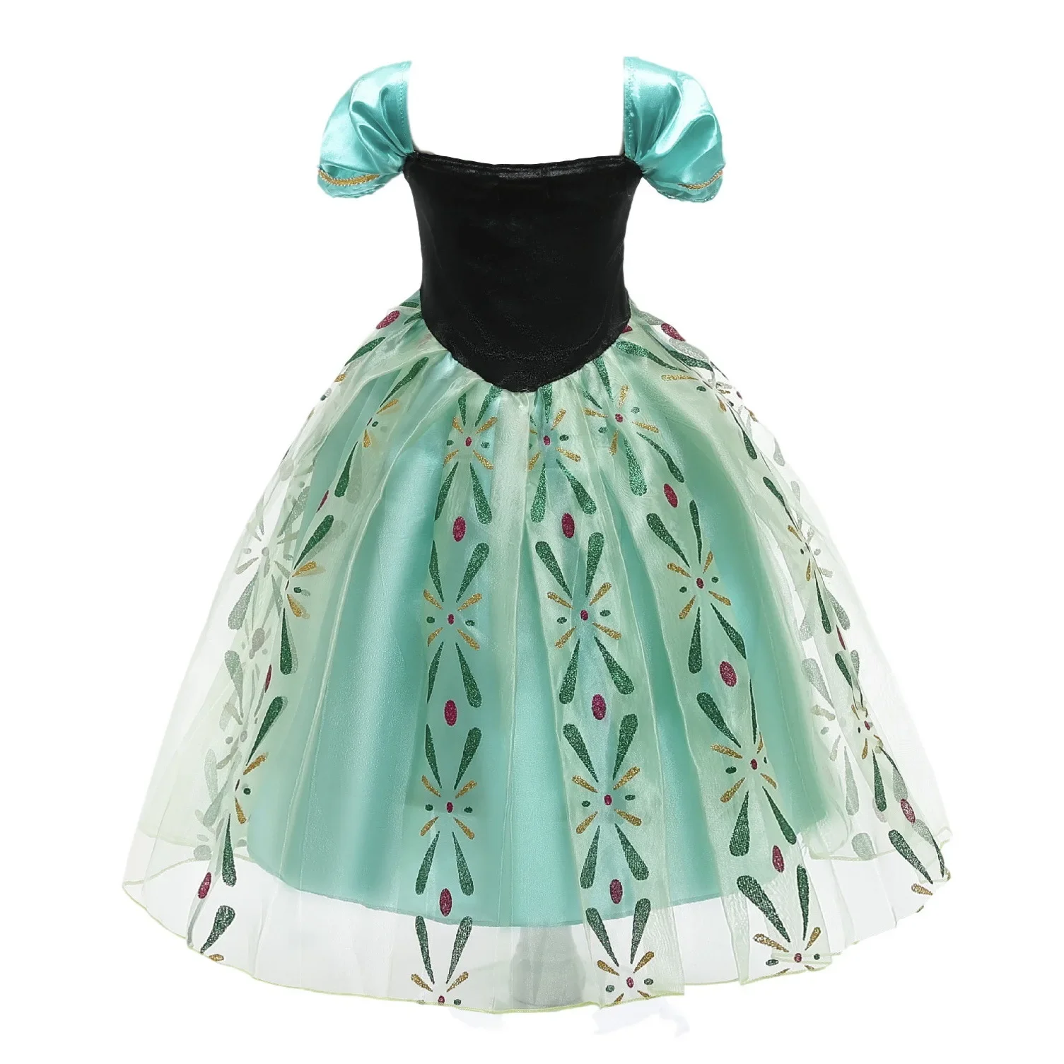 Little Girls Snow Queen Elsa Princess Dress Kids Cosplay Gown Costume Halloween Birthday Party Outfit 2‑10Yrs