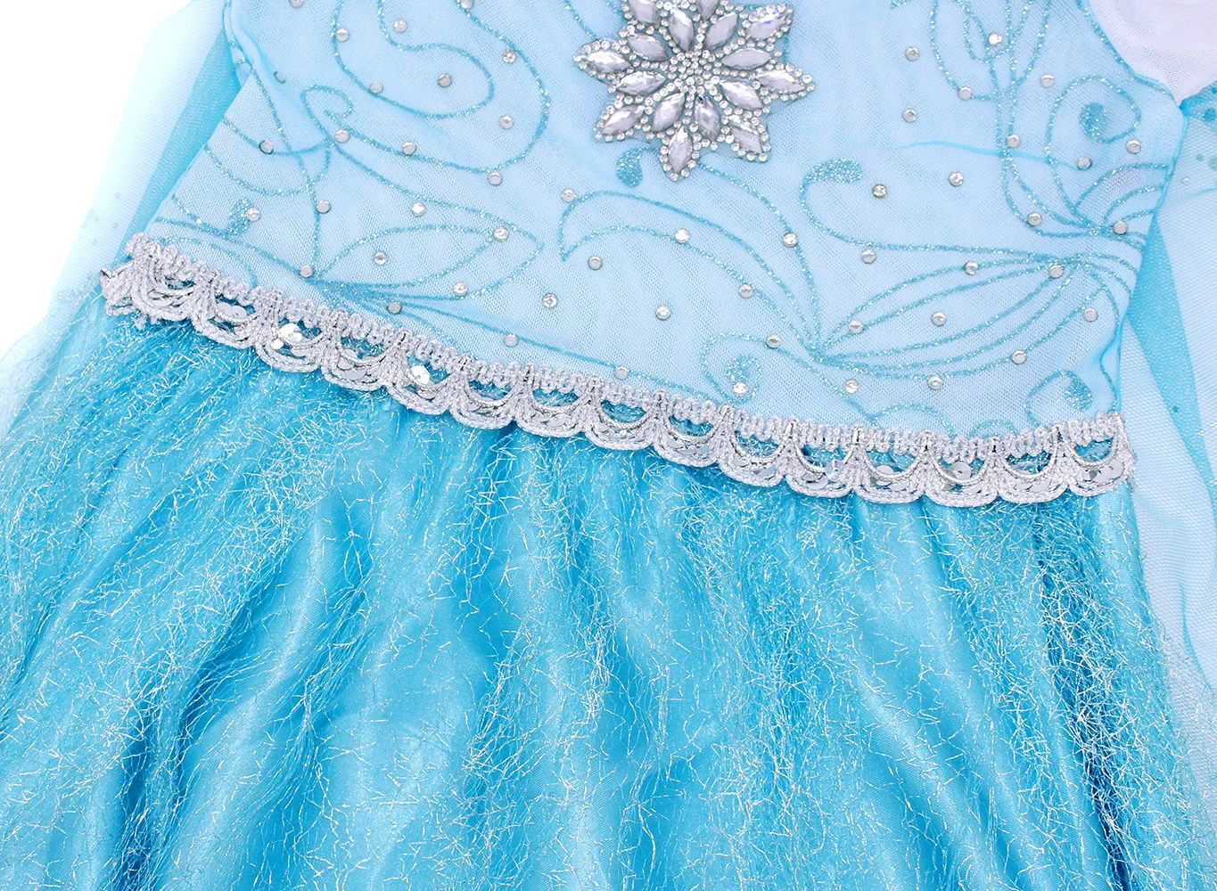 Little Girls Snow Queen Elsa Princess Dress Kids Cosplay Gown Costume Halloween Birthday Party Outfit 2‑10Yrs