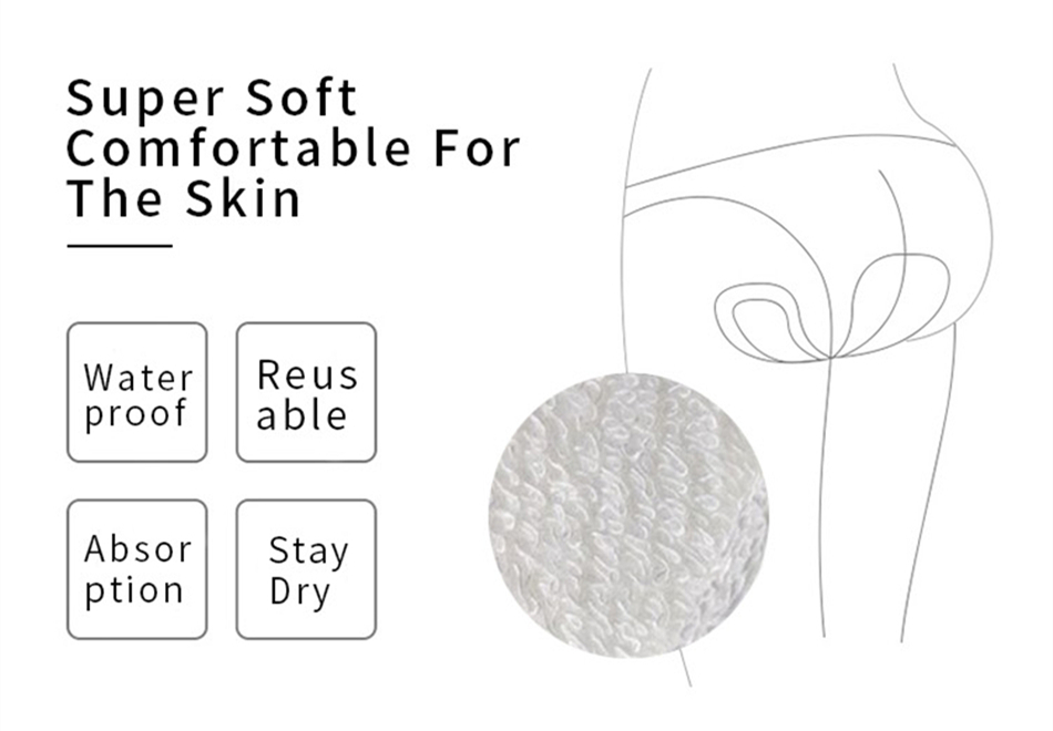10pcs Organic Bamboo Charcoal Washable Hygiene Menstrual Pads Heavy Flow Sanitary Pads Lady Cloth Pad Reusable Pads