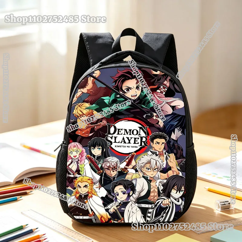 Anime Demon Slayers Backpack Game Cartoon Tanjiro Nezuko Print Schoolbag Student Bookbag Back To School Bags Christmas Gifts