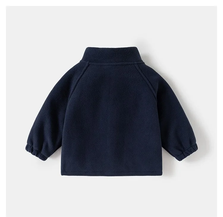 Ircomll New Children Boys Polar Fleece Jacket Autumn Winter Kids Coat Causal Toddler Stand Collar Zipper Outwear Boys Clothing