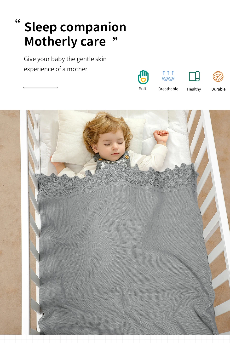 90*70cm Knitted Newborn Boys & Girls Blankets Super Soft Infant Swaddle Wraps Receiving Quilts for Stroller Bedding Cotton Stuff