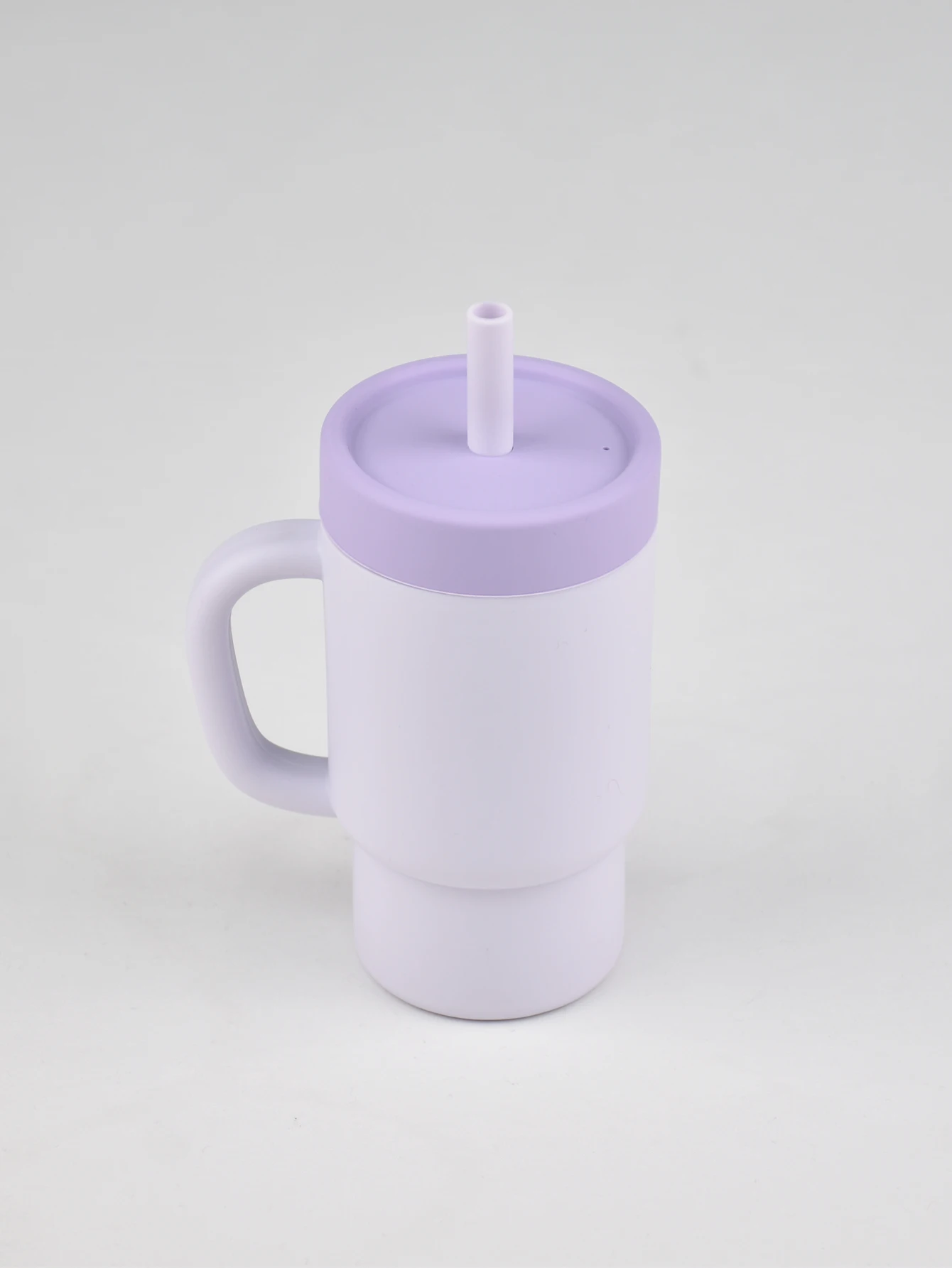 300ml 1PC Colorblock Sports Water Bottle, Fashion Sport Shape Cup, Stainless Steel Inner Cup With Soft Silicone Straw Portable