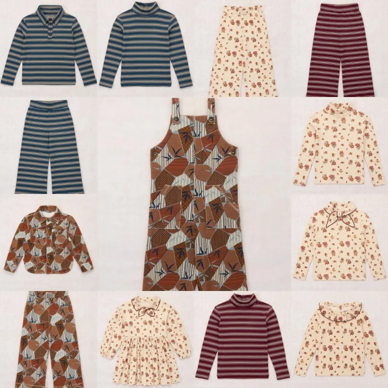 26 New Children's MP Autumn and Winter Printed Long Sleeved T-Shirt for Boys and Girls