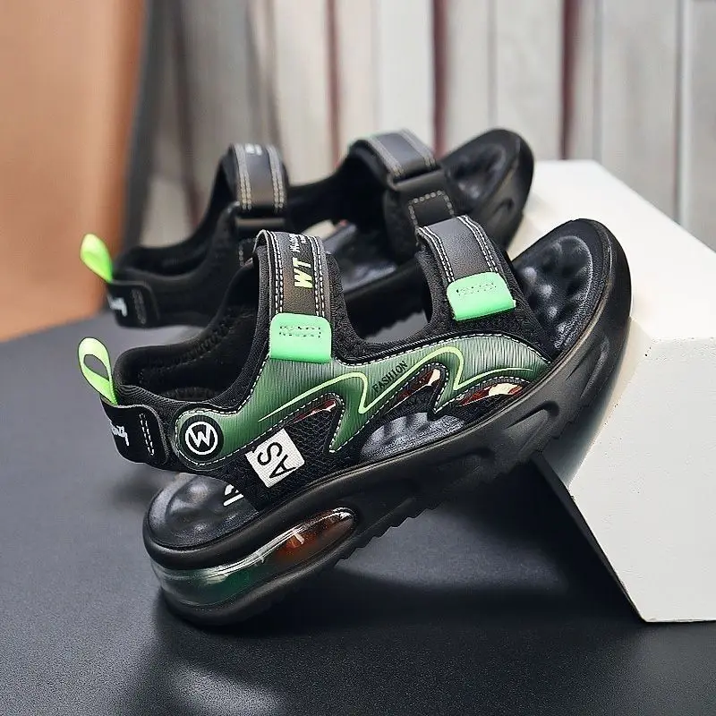 2025 Fashion Kids Sandals Baby Shoes Boy Soft Sole Non-slip Boys Girls Sandals Toddler Children's Shoes Summer Beach 3-14Years