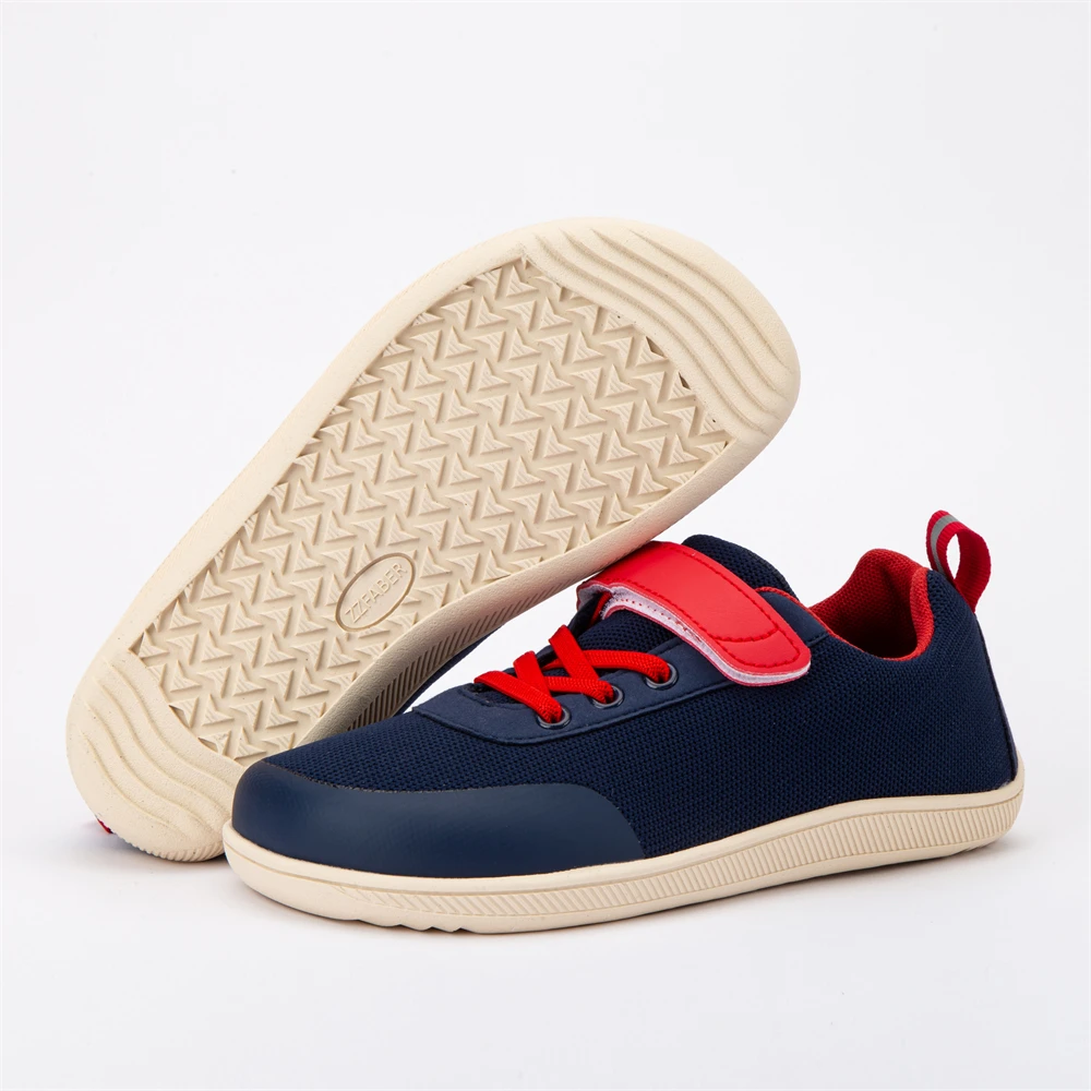 ZZFABER Children Barefoot Shoes Kids Flexible Sneakers Boys Girls Soft Mesh Casual Shoes Sports Runnning Comfortale Footwear