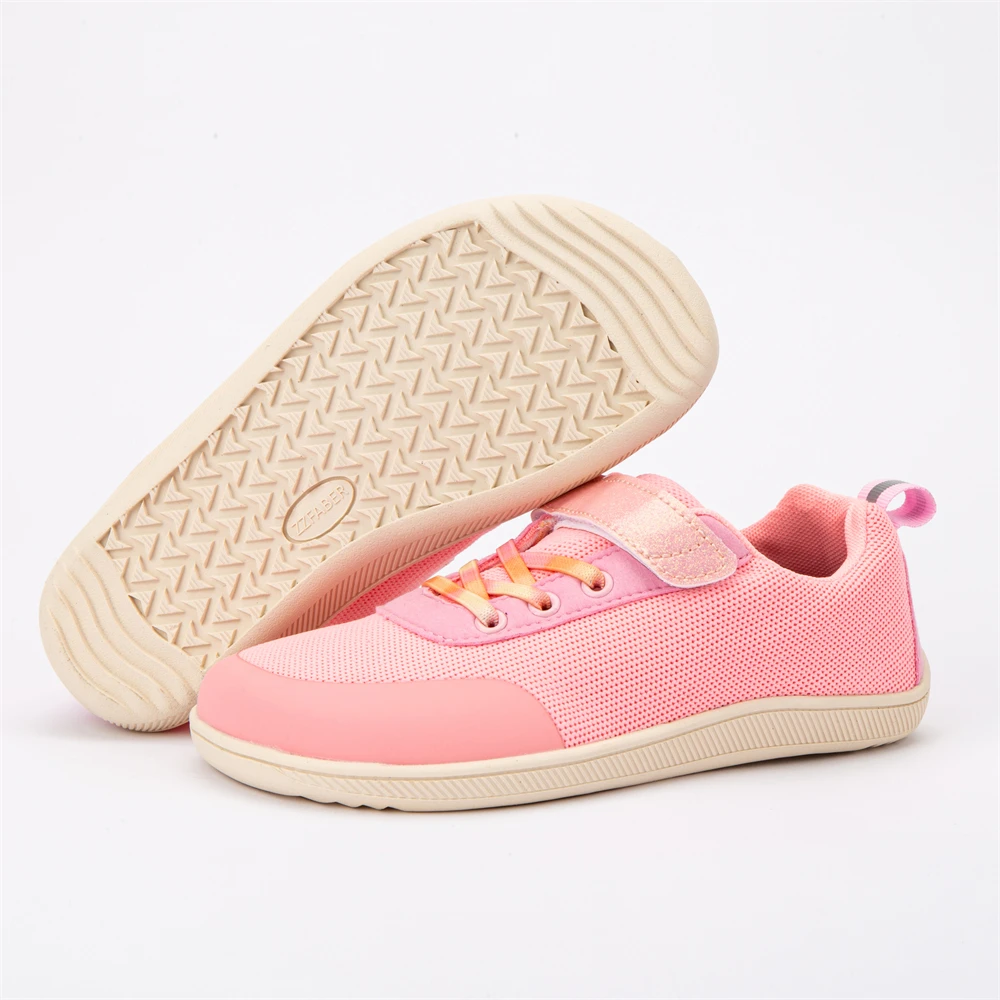 ZZFABER Children Barefoot Shoes Kids Flexible Sneakers Boys Girls Soft Mesh Casual Shoes Sports Runnning Comfortale Footwear