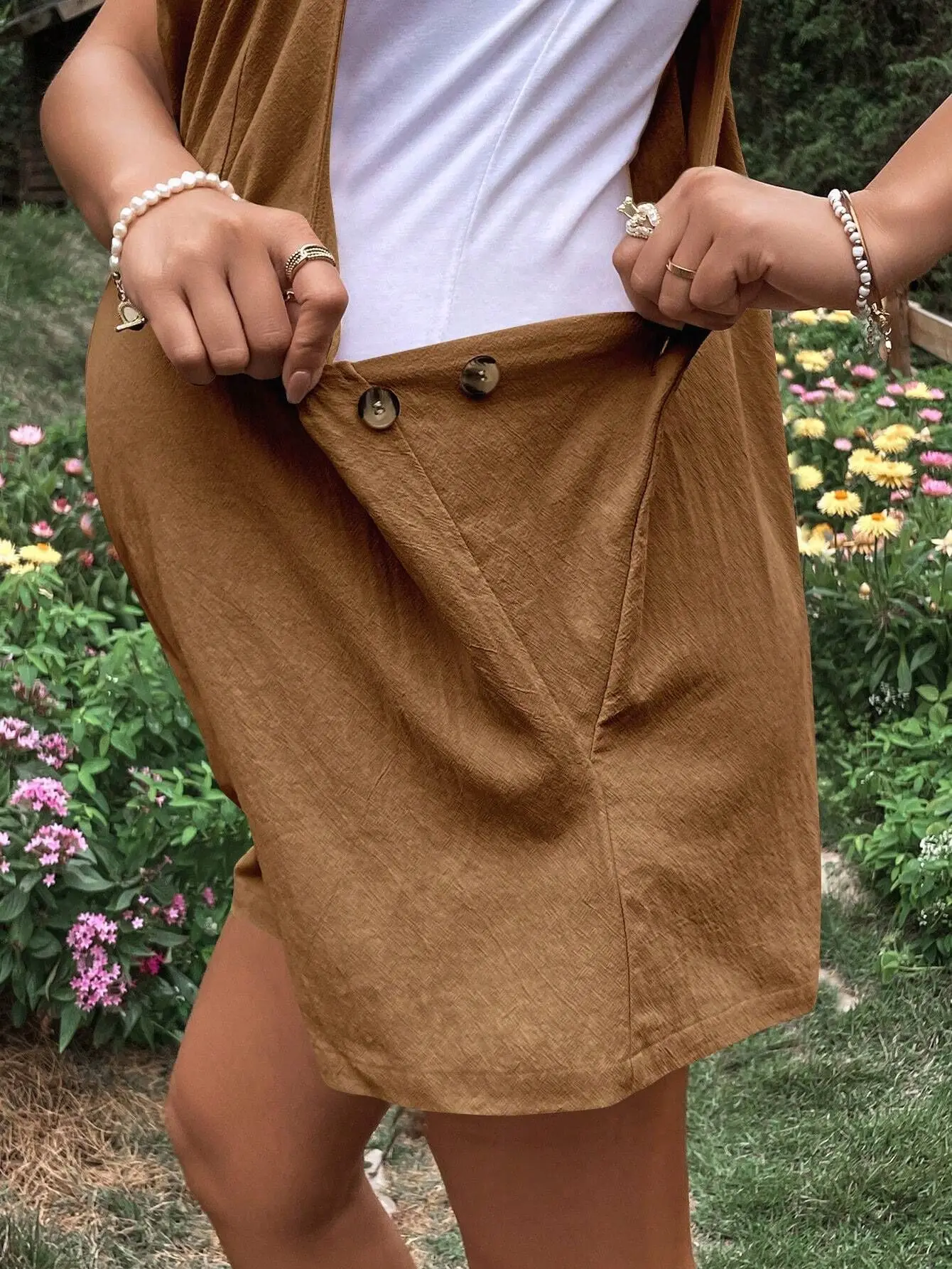 2024 Summer New Pregnant Women's Solid Color Suspender Jumpsuit With Adjustable Waist Comfortable Casual Women's Shorts