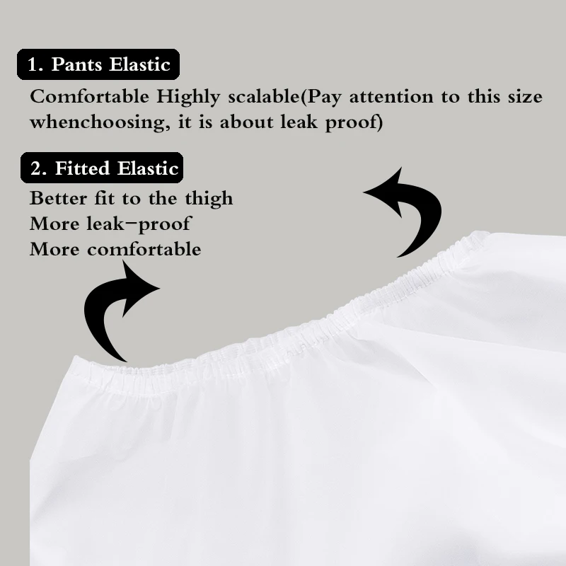 2pcs Reusable Adult Cloth Diaper Cover Pull-On-Cover Incontinence Pants Waterproof Protection to GO ON TOP with Diapers & Briefs