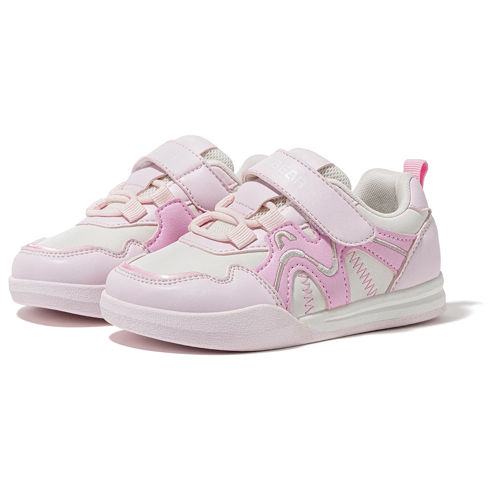 HOBIBEAR Kids Wide Toe Box Toddler Shoes Hook Loop Boys Girls Lightweight Sneaker Non-Slip Little Kids Shoes for First Walking
