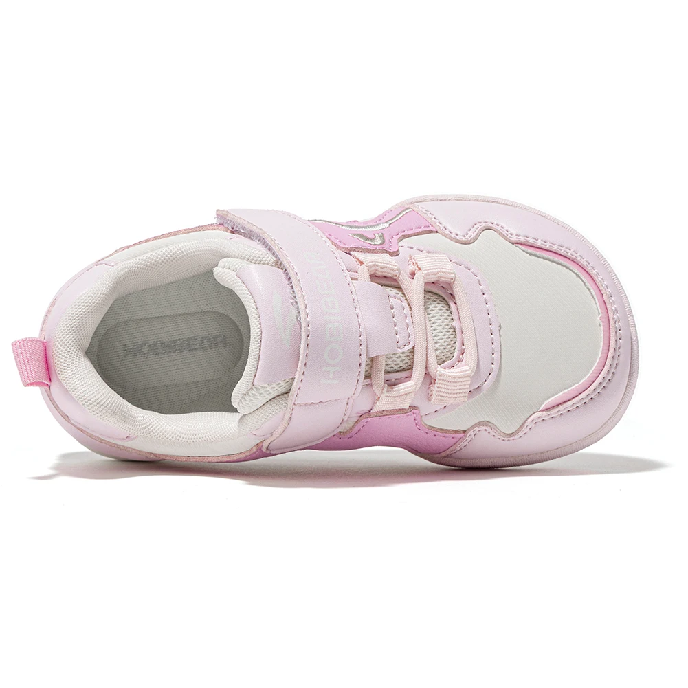 HOBIBEAR Kids Wide Toe Box Toddler Shoes Hook Loop Boys Girls Lightweight Sneaker Non-Slip Little Kids Shoes for First Walking