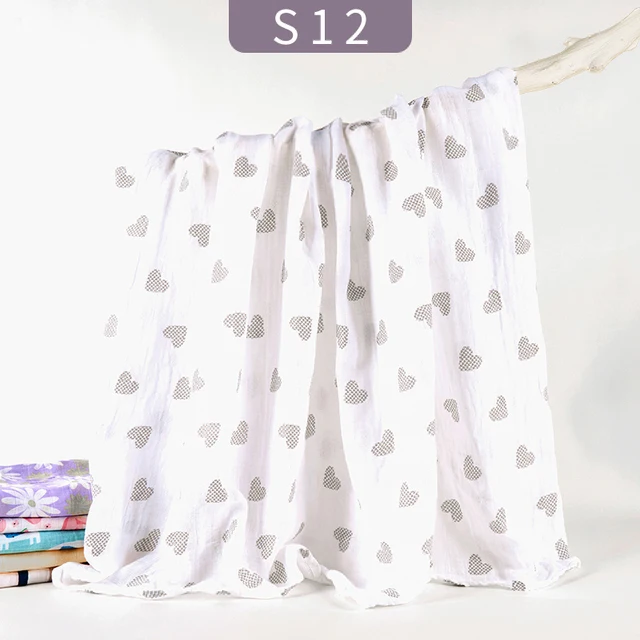 Kangobaby New Design 2pcs Set Double Layers 100% Cotton Newborn Baby Muslin Swaddle Blanket