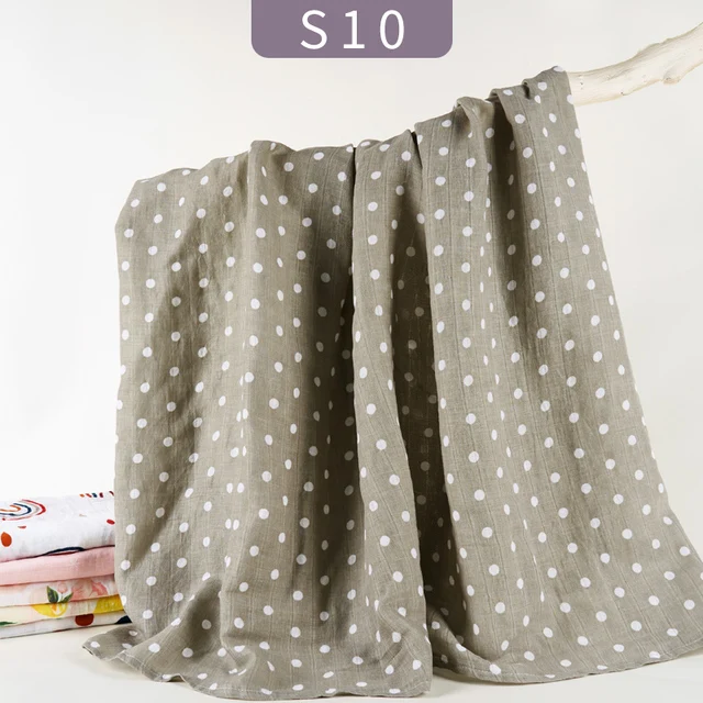 Kangobaby New Design 2pcs Set Double Layers 100% Cotton Newborn Baby Muslin Swaddle Blanket