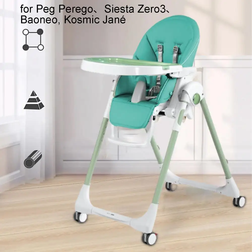 kid Highchair Seat Cushion For PegPerego Siesta Prima Pappa Zero3 Dinner Chair With Harness Shoulder Crotch Pad Baby Accessories