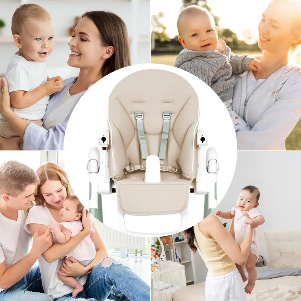 kid Highchair Seat Cushion For PegPerego Siesta Prima Pappa Zero3 Dinner Chair With Harness Shoulder Crotch Pad Baby Accessories