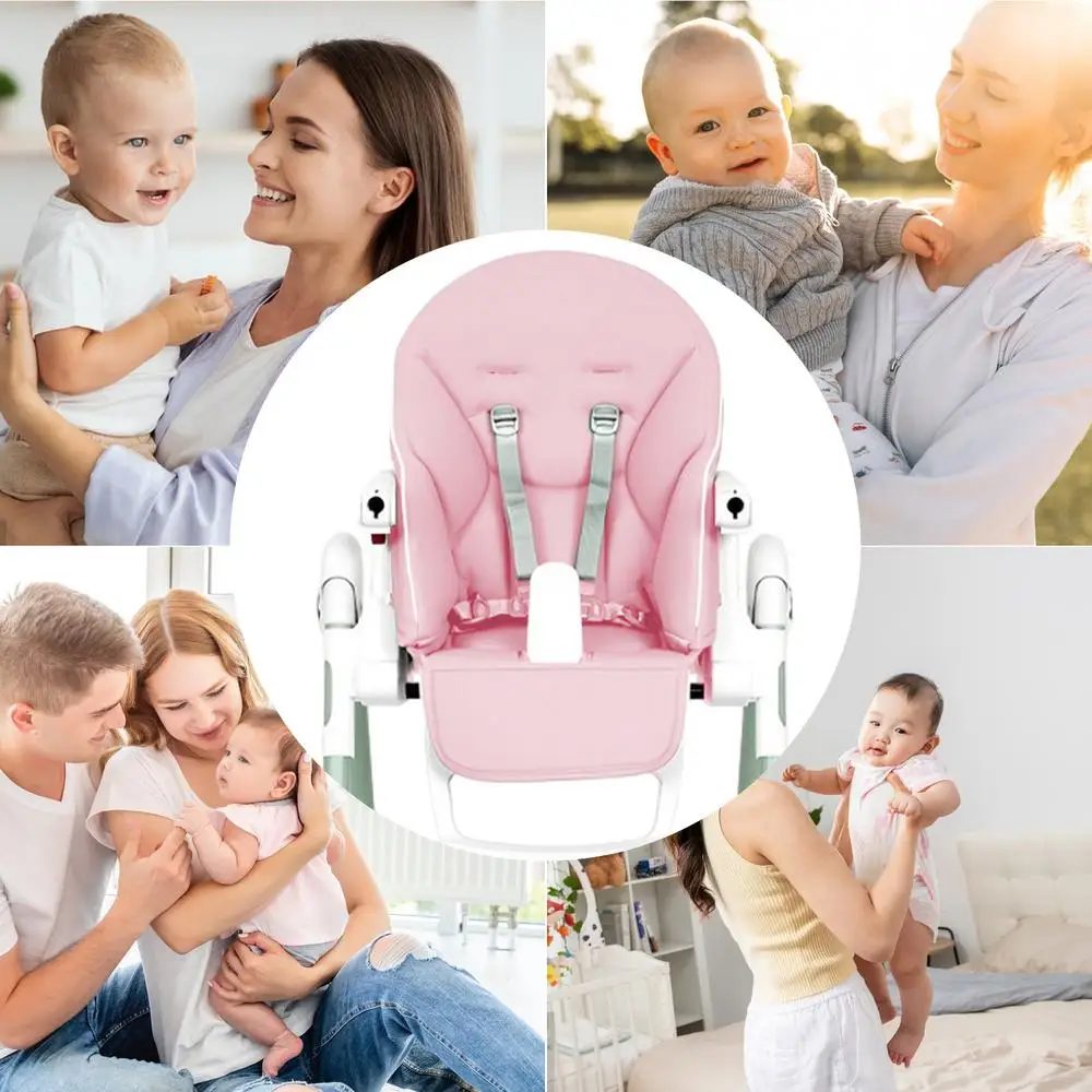 kid Highchair Seat Cushion For PegPerego Siesta Prima Pappa Zero3 Dinner Chair With Harness Shoulder Crotch Pad Baby Accessories