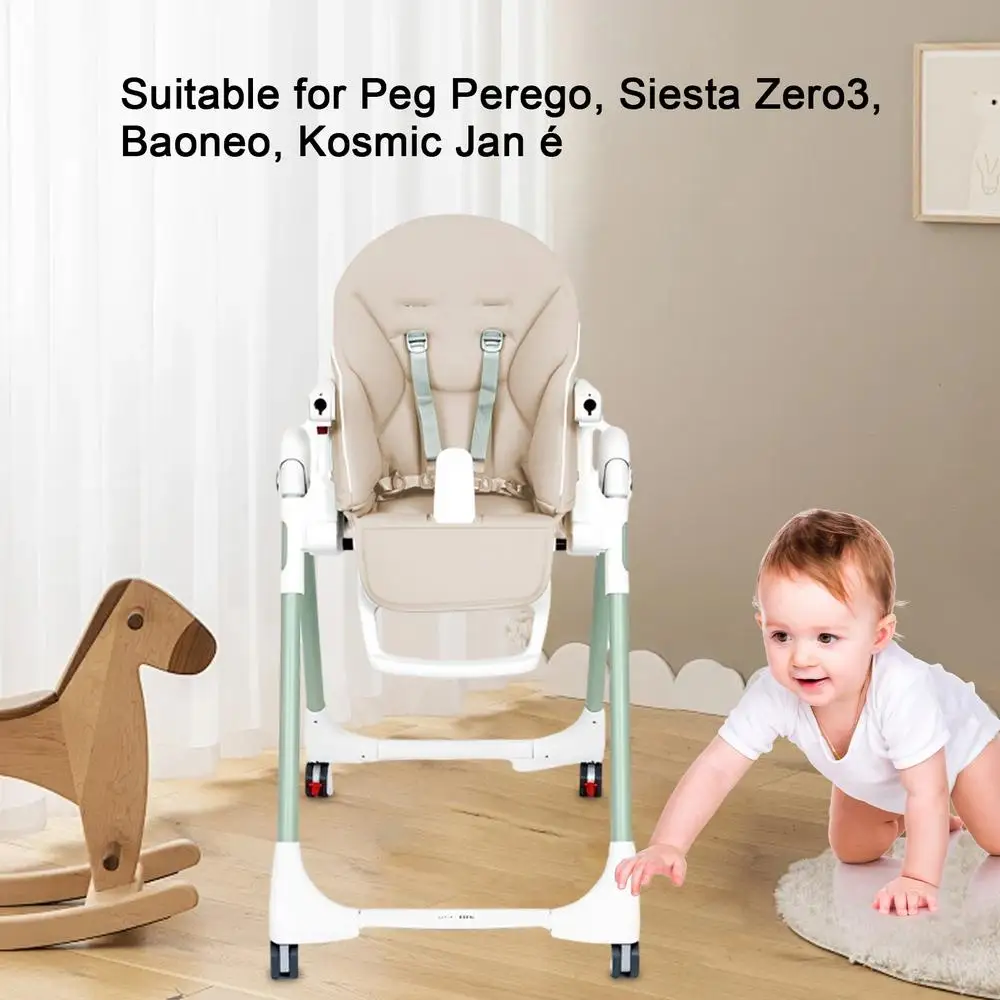 kid Highchair Seat Cushion For PegPerego Siesta Prima Pappa Zero3 Dinner Chair With Harness Shoulder Crotch Pad Baby Accessories