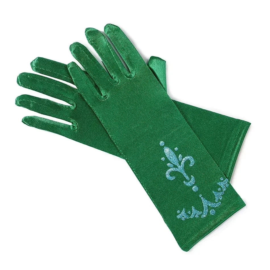 Wholesale 10pairs/lot Princess Girls Long Gloves Finger Set for Birthday Party Wedding Elsa Anna Belle Sofia  Accessories Mitten