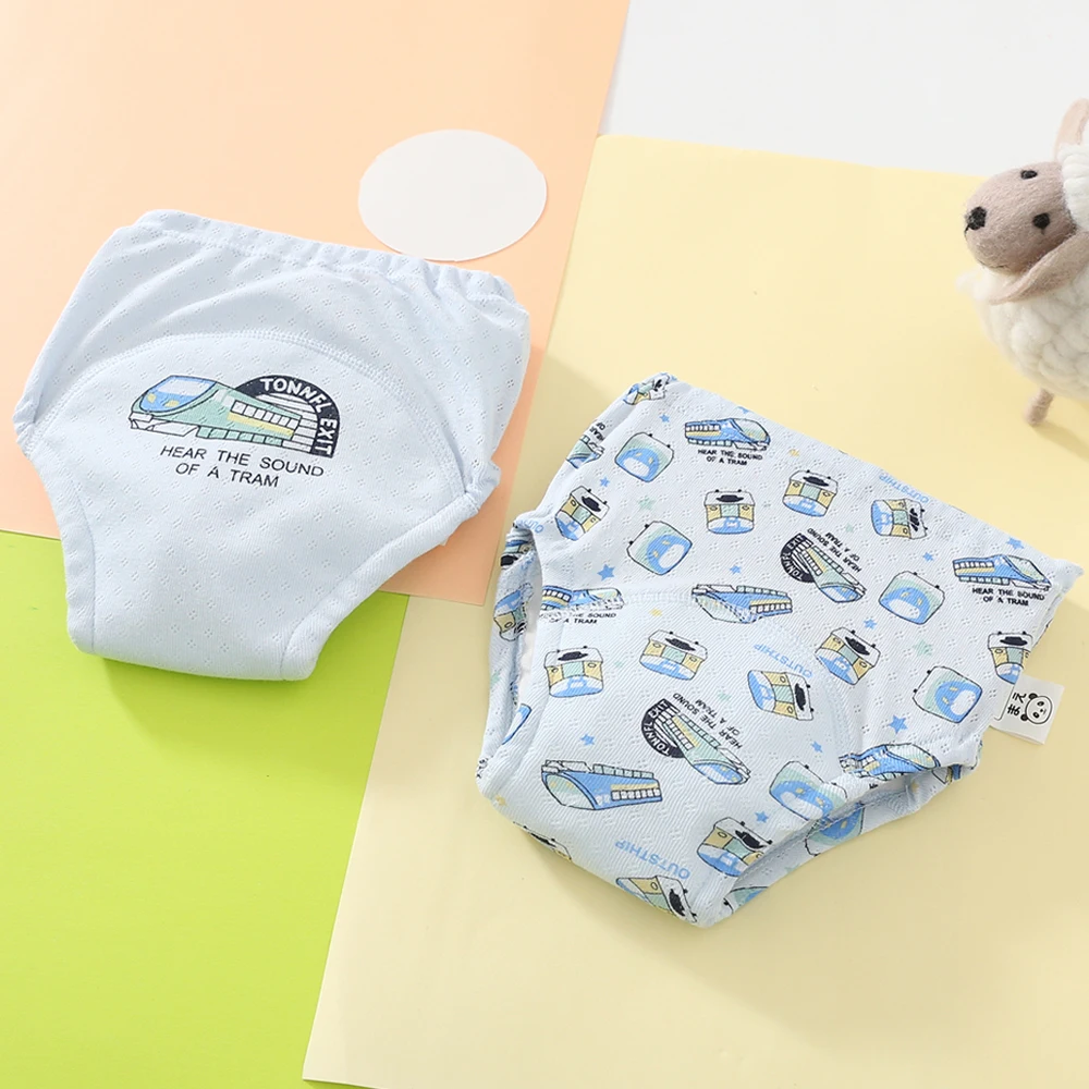 10 Pcs Reusable Baby Training Pants Washable Kids Cloth Diaper Nappies Changing Underwear Infant Toddler Potty Training Panties