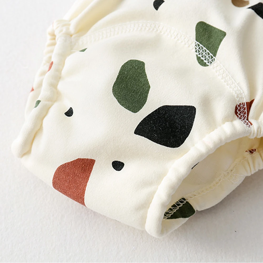 10 Pcs Reusable Baby Training Pants Washable Kids Cloth Diaper Nappies Changing Underwear Infant Toddler Potty Training Panties