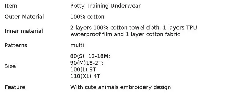10 Pcs Reusable Baby Training Pants Washable Kids Cloth Diaper Nappies Changing Underwear Infant Toddler Potty Training Panties