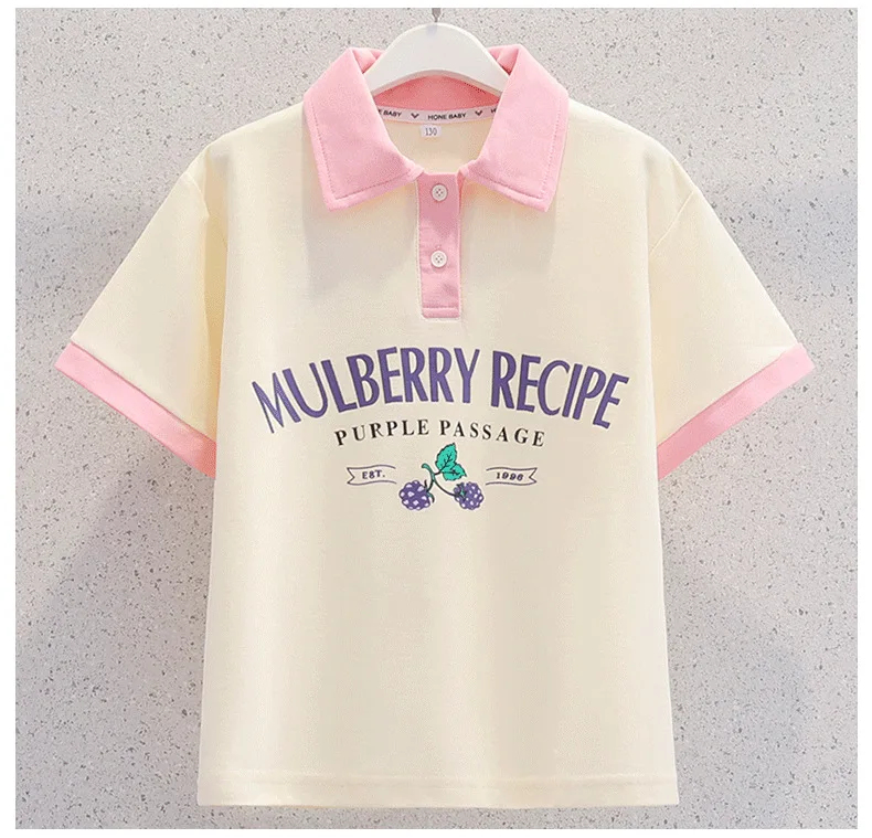 2026 Summer New Teenage Girls Clothing Sets Children Short Sleeve Top Shorts Two Piece Set Kids Casual Oufits School Clothing