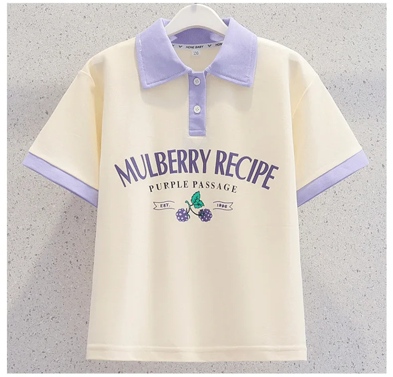 2026 Summer New Teenage Girls Clothing Sets Children Short Sleeve Top Shorts Two Piece Set Kids Casual Oufits School Clothing