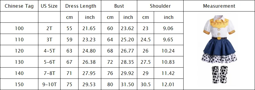 2026 Cool Girl Western Cowgirl Suit Double Layer Cow Print Skirt With Leg Warmers Kid Toy Party Movie Costume Fancy Jessie Dress