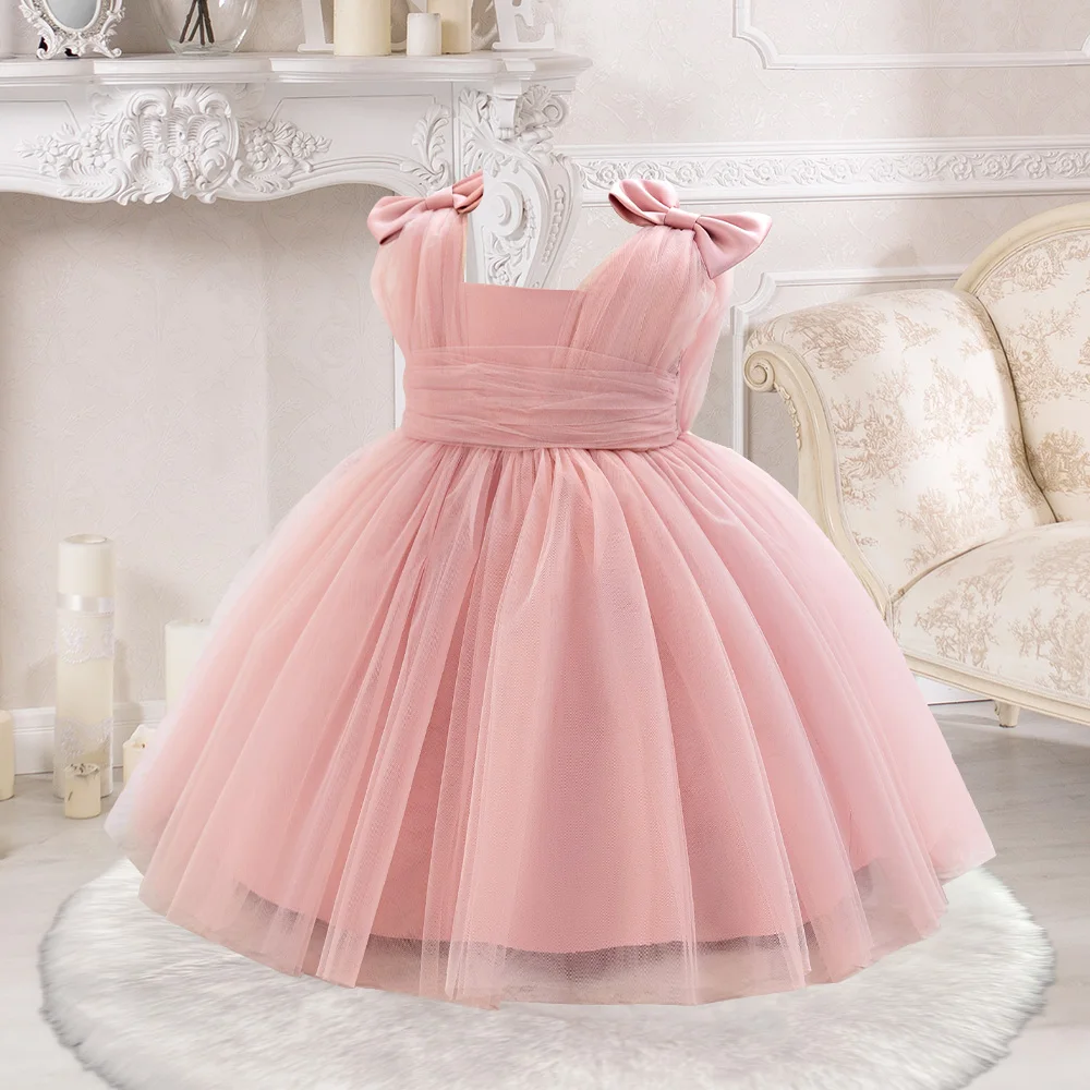 Summer Dress Girl Party Dresses Girls 1st Birthday Princess Gown Toddler Formal Evening Tulle Clothing Kids Holiday New Costumes