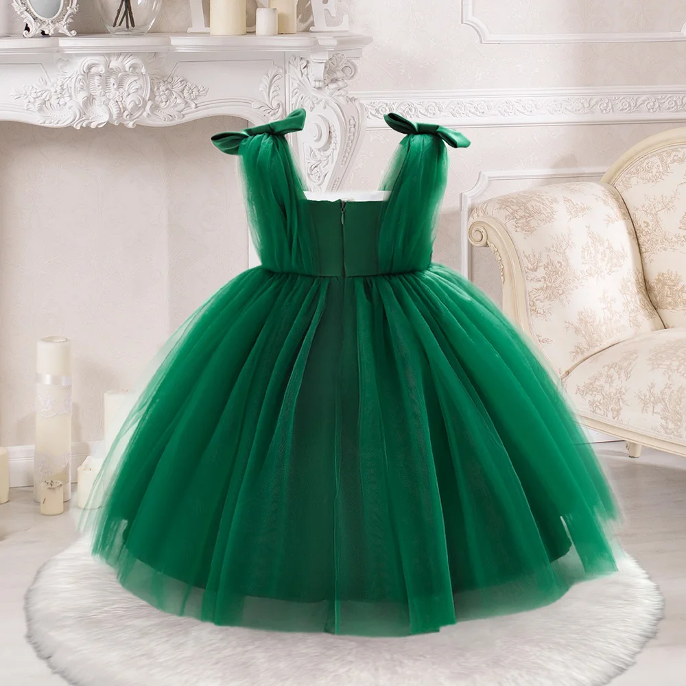 Summer Dress Girl Party Dresses Girls 1st Birthday Princess Gown Toddler Formal Evening Tulle Clothing Kids Holiday New Costumes