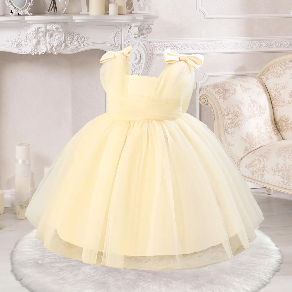 Summer Dress Girl Party Dresses Girls 1st Birthday Princess Gown Toddler Formal Evening Tulle Clothing Kids Holiday New Costumes