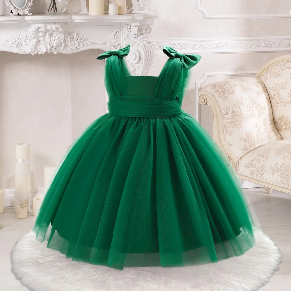 Summer Dress Girl Party Dresses Girls 1st Birthday Princess Gown Toddler Formal Evening Tulle Clothing Kids Holiday New Costumes