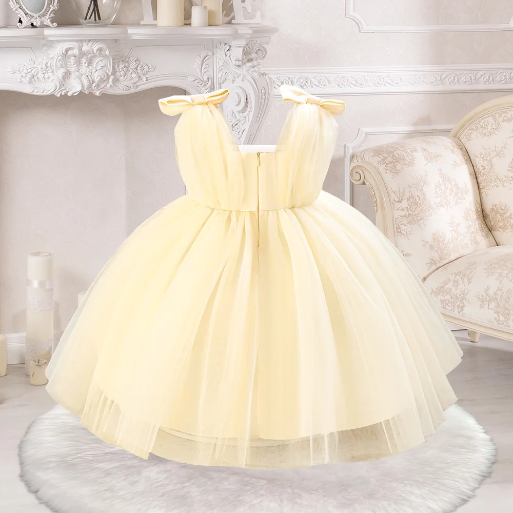 Summer Dress Girl Party Dresses Girls 1st Birthday Princess Gown Toddler Formal Evening Tulle Clothing Kids Holiday New Costumes