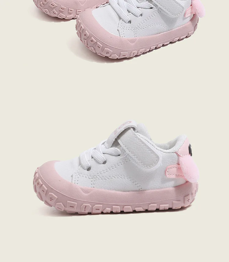 Children’s Running Shoes Fashion Casual Cute Shoes Spring Autumn 2026 Sports Shoes for Boys Girls Toddler Size 16-26 Beige Pink