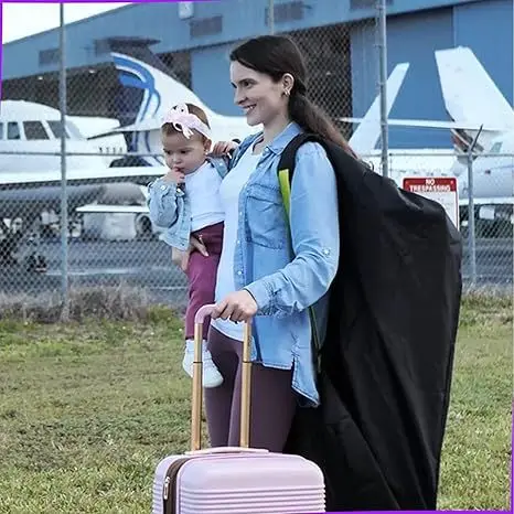Baby Stroller Travel Bag with Shoulder Belt Pram Universal Dust Bag Organizer Kindergarten Carts Accessories Walker Cribs Bags