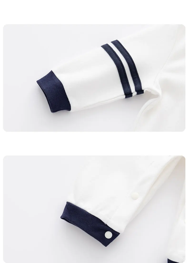 Baby Onesies, Cotton Simple Spring and Autumn Style Long-Sleeved Climbing Clothes, Boy Baby Ha Clothes Fashion Outerwear