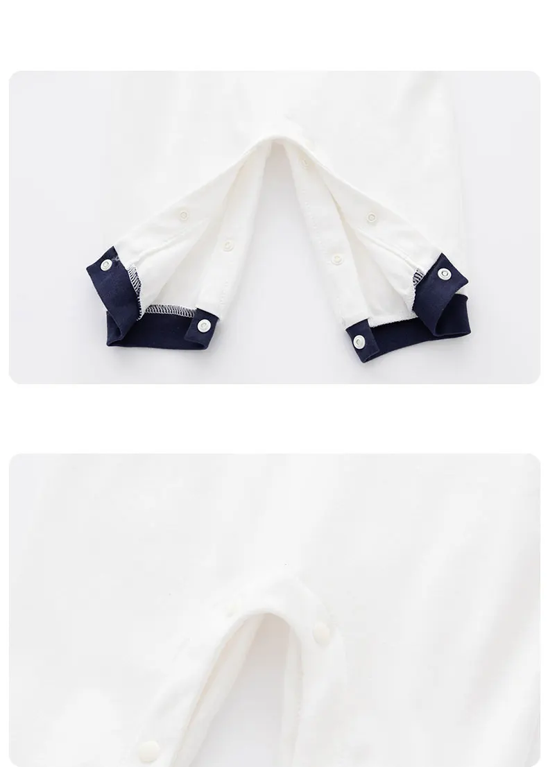 Baby Onesies, Cotton Simple Spring and Autumn Style Long-Sleeved Climbing Clothes, Boy Baby Ha Clothes Fashion Outerwear
