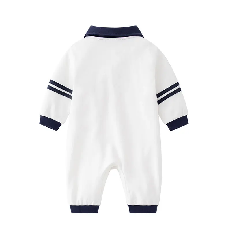 Baby Onesies, Cotton Simple Spring and Autumn Style Long-Sleeved Climbing Clothes, Boy Baby Ha Clothes Fashion Outerwear