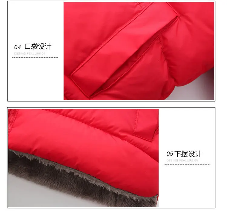 2-6Y Boys Jacket Autumn Winter Solid Color Lamb Fleece Lining Plush Thick Warm Hooded Zipper Coats Girls Cotton Casual Outwear